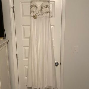 White formal dress
